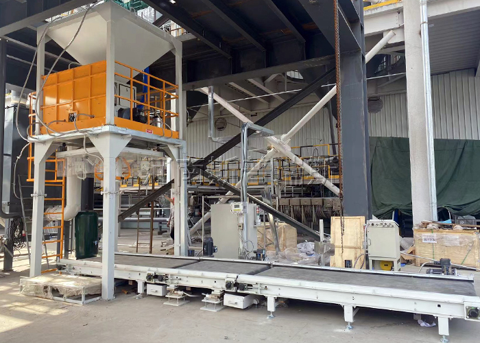 内蒙古硅粉防爆吨包机现场